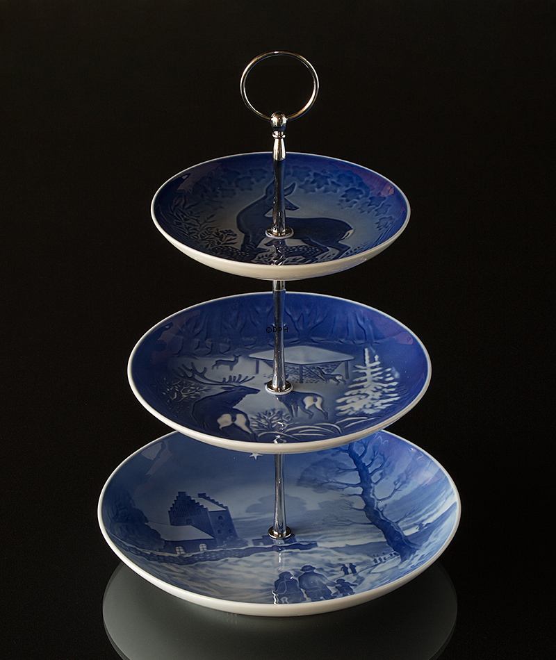 Komplette Bing & Gröndahl Etagere aus Bing & Gröndahl Tellern