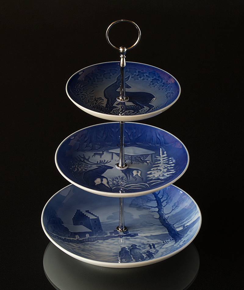 Komplette Bing & Gröndahl Etagere aus Bing & Gröndahl Tellern