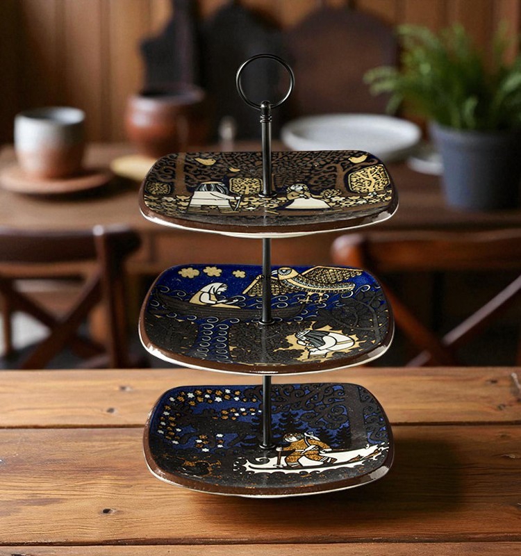 Komplette Etagere aus ArabiaTellern