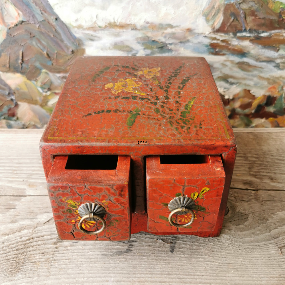 MINI orientalische Box/Kommode mit 2 Schubladen