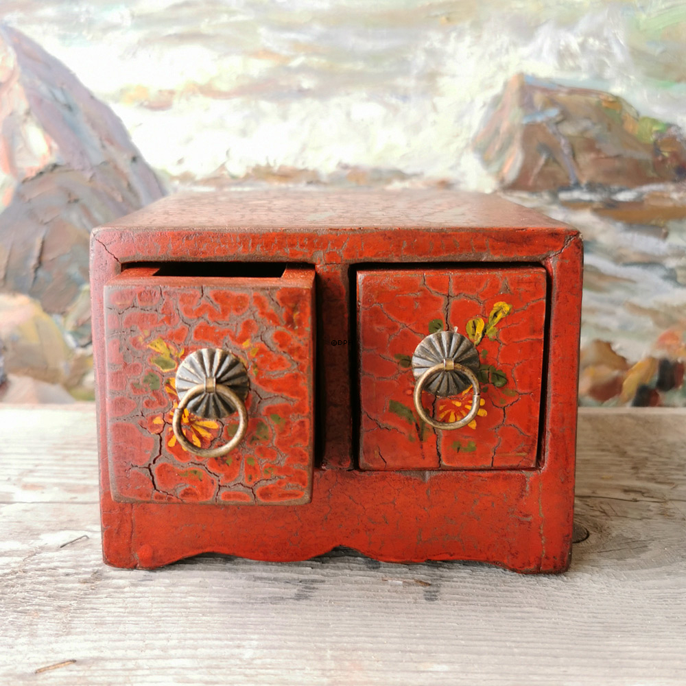 MINI orientalische Box/Kommode mit 2 Schubladen