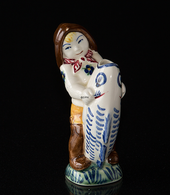 Skovser Junge, 1946, Aluminia Kinderhilfefigur Nr. 2439