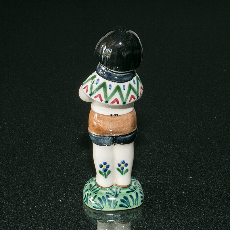 Mädchen aus Grönland, 1959, Aluminia Kinderhilfefigur Nr. 2849