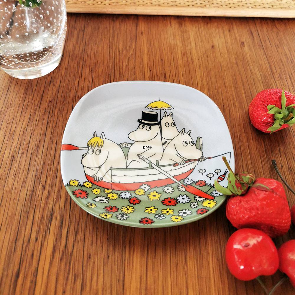 Arabia Moomin Plakette mit Mumin-Figuren