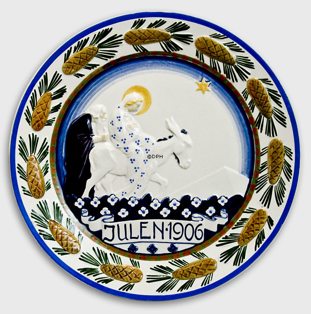 1906 Weihnachtsteller Aluminia groß