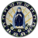 1912 Weihnachtsteller Aluminia groß