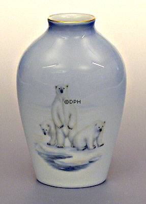 Vase mit Eisbären, Bing & Gröndahl Nr. 11313-5239
