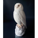 Schneeeule, Bing & Gröndahl Vogelfigur Nr. 1500 (Hinweis: mit Schleifung auf der Rückseite, siehe Bilder)