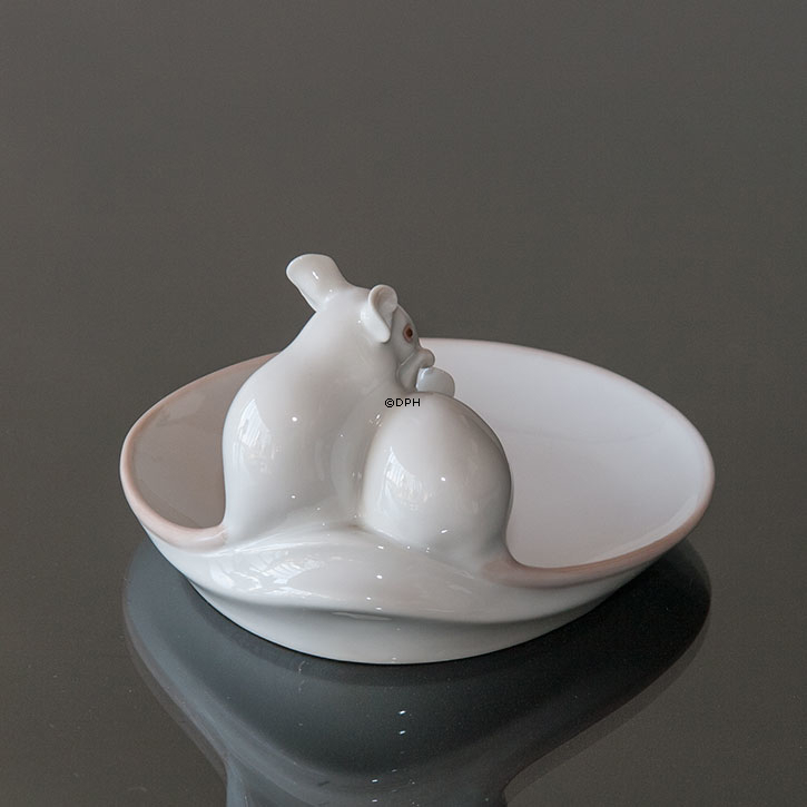 Paar Mäuse auf Teller, Bing & Gröndahl Nr. 1562