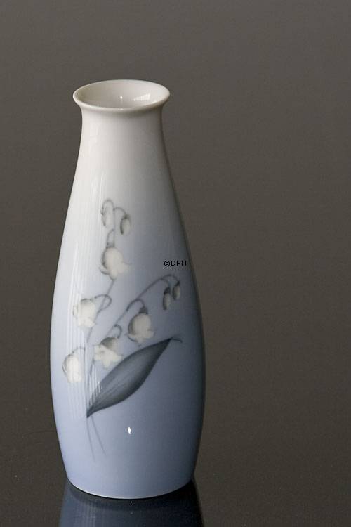Vase mit Maiglöckchen 13,5cm, Bing & Gröndahl Nr. 157-126