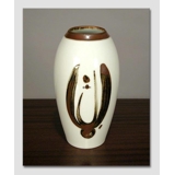 Vase mit brauner Dekoration Goldregen, Bing & Gröndahl Nr. 159-5210