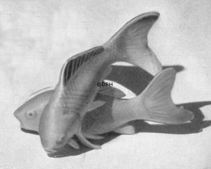 Karpfen, Bing & Gröndahl Fischfigur Nr. 1590