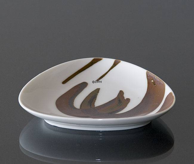 Schale mit brauner Dekoration, Bing & Gröndahl Nr. 160-5292