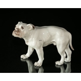 Große Weiße Bulldogge, Bing & Gröndahl Hundefigur Nr. 1605
