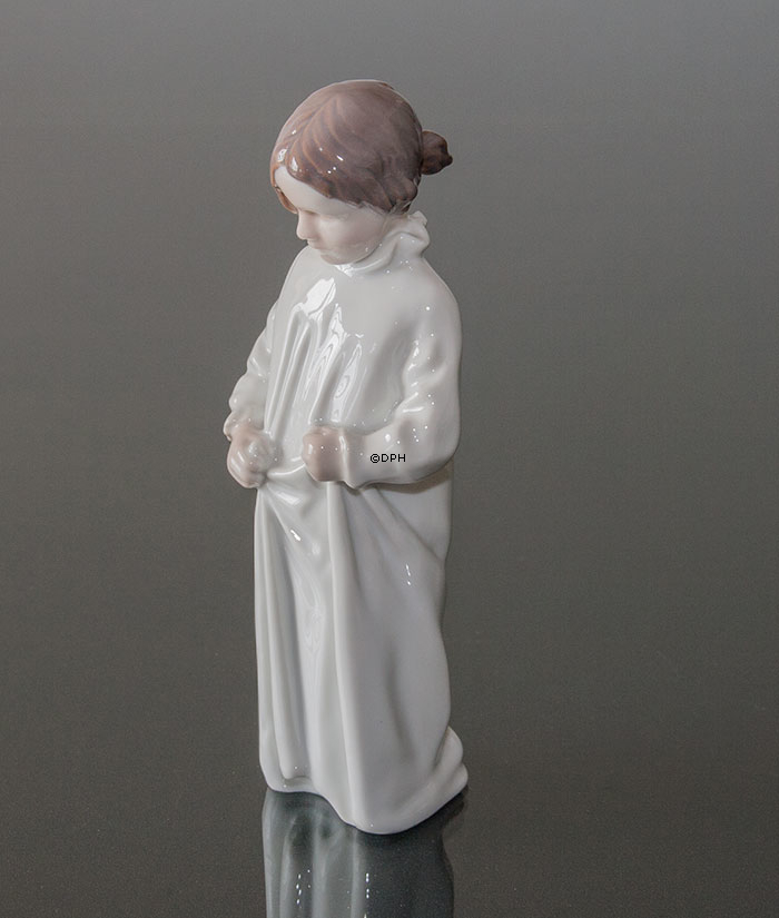 Guten Morgen, Mama, Mädchen im Nachthemd, Bing & Gröndahl Figur Nr. 1021408 / 1624