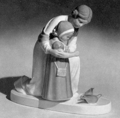 Frau und Kind, Bing & Gröndahl Figur Nr. 1625