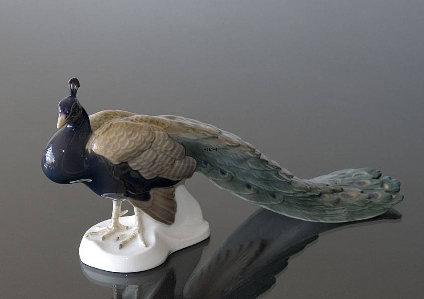 Pfau, Bing & Gröndahl Vogelfigur Nr. 1628