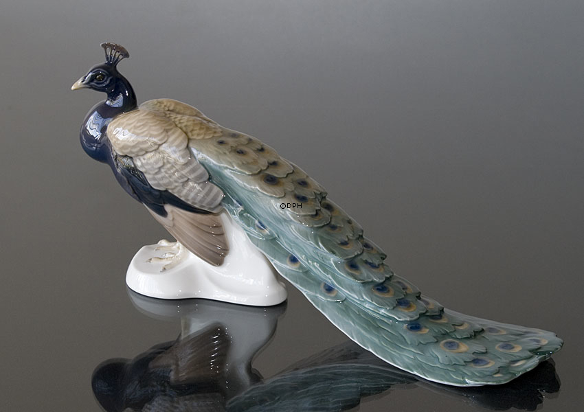 Pfau, Bing & Gröndahl Vogelfigur Nr. 1628