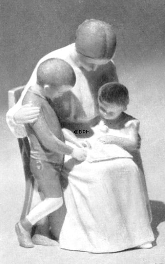 Frau mit Kindern, Bing & Gröndahl Figur Nr. 1644
