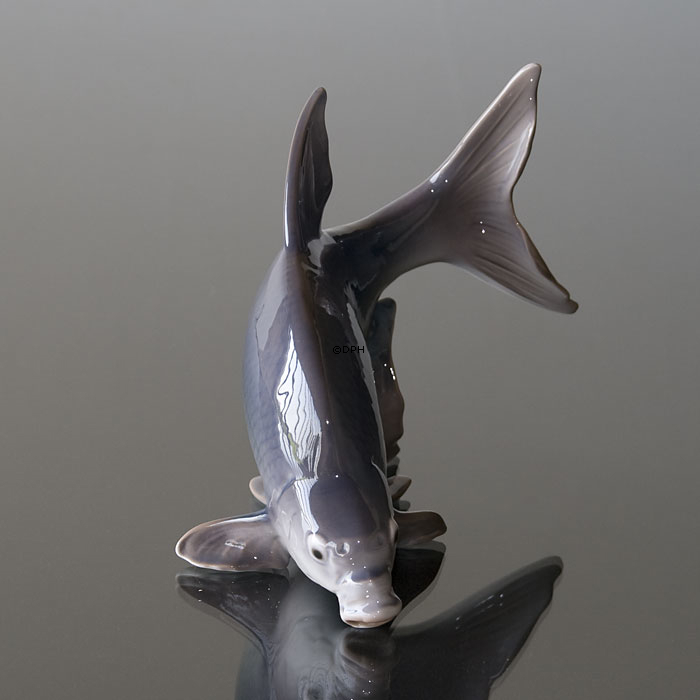 Große Fischfigur, Brachse, Bing & Gröndahl Fischfigur Nr. 1645