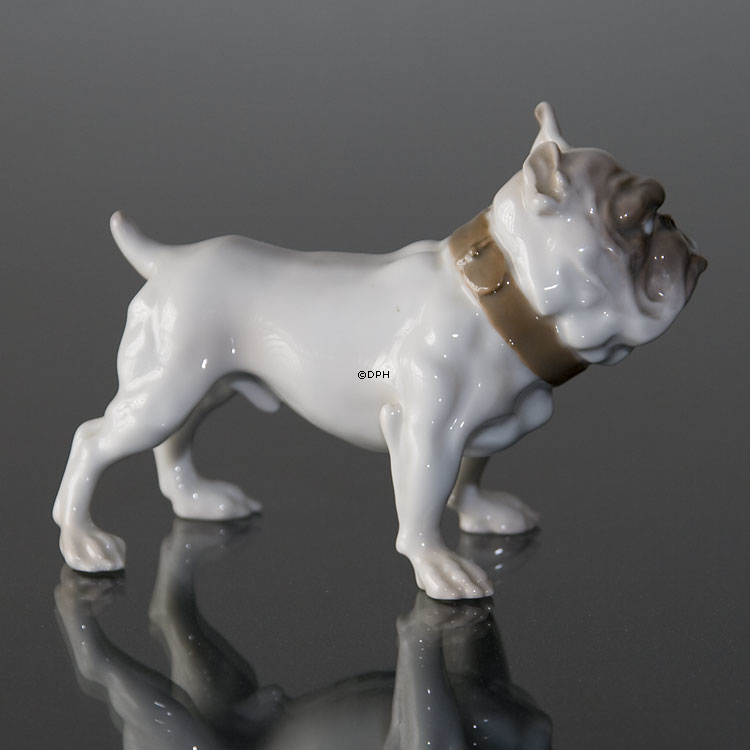 Kleine Bulldogge, Bing & Gröndahl Hund Figur Nr. 1676
