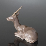 Antilope liegend, Bing & Gröndahl Figur Nr. 1693