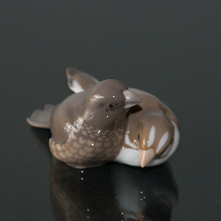 Gruppe von Finken, Bing & Gröndahl Biird Figur Nr. 1708