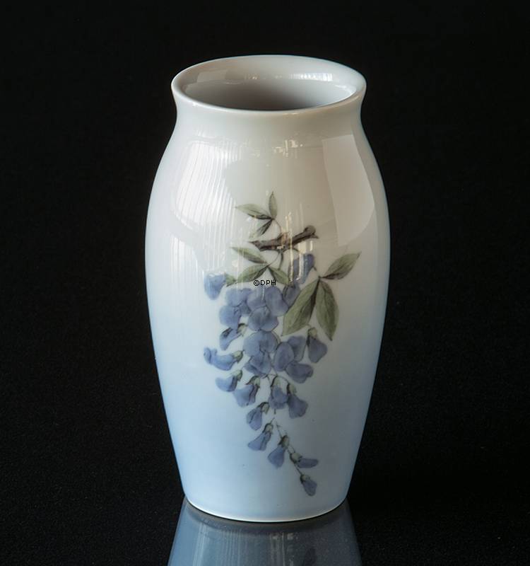Vase mit Glyzinien 12cm, Bing & Gröndahl Nr. 172-5255