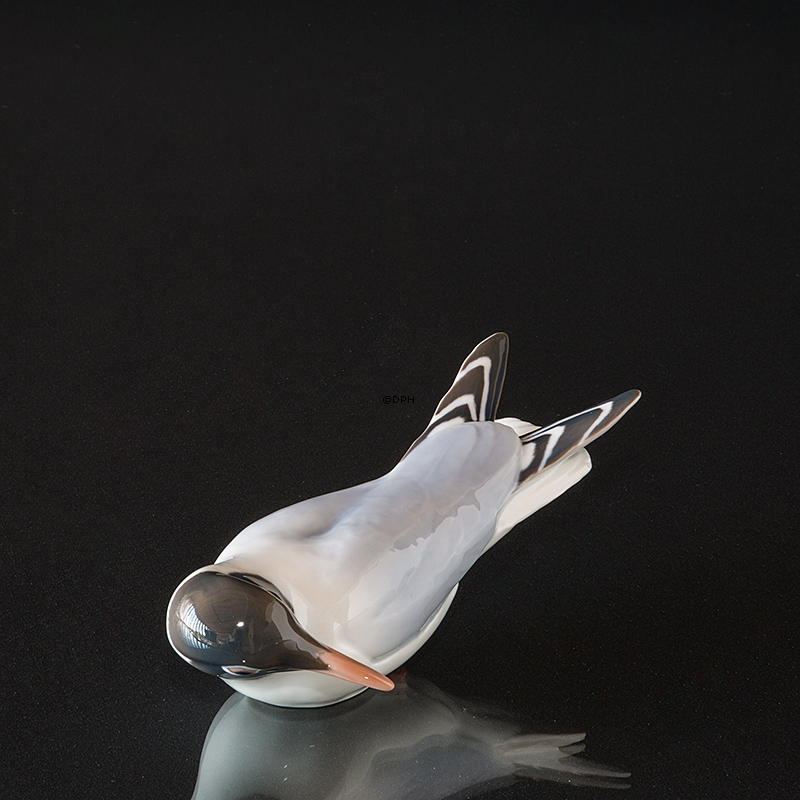 Möwe auf der Seite, Bing & Gröndahl Vogel Figur Nr. 1726