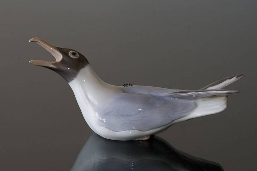 Möwe 27cm, Bing & Gröndahl Vogelfigur Nr. 1727