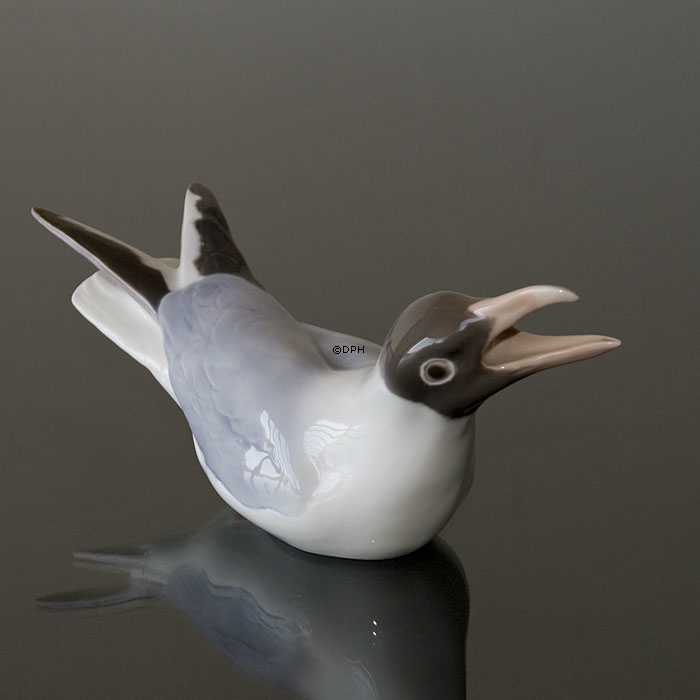 Möwe 27cm, Bing & Gröndahl Vogelfigur Nr. 1727