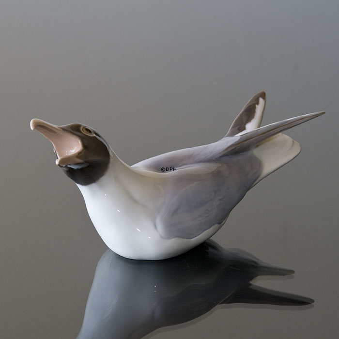Möwe 27cm, Bing & Gröndahl Vogelfigur Nr. 1727