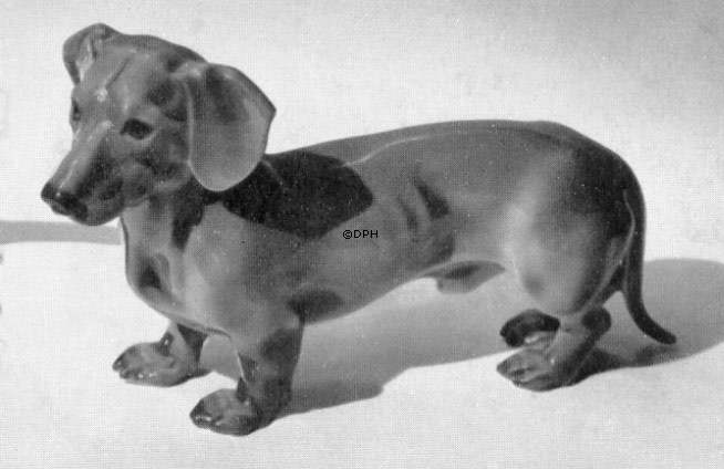 Dackel, Bing & Gröndahl Hundefigur nr. 1752