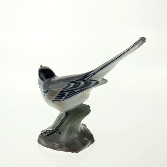 Bachstelze wachsam, Bing & Gröndahl Vogelfigur Nr. 1764