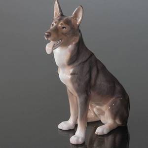 Deutscher Schäferhund sitzend, Bing & Gröndahl Figur | Nr. B1765 | DPH Trading