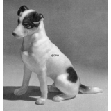 Foxterrier sitzend, Bing & Gröndahl Hund Figur nr. 1788