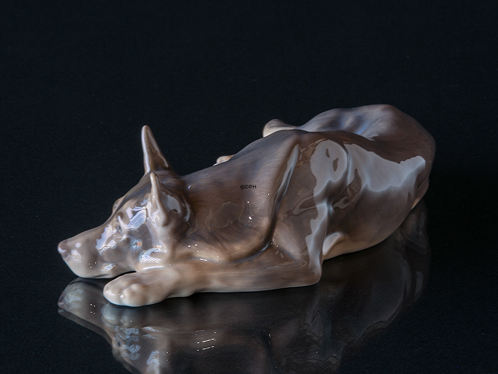 Schäferhund 24cm, Bing & Gröndahl Hund Figur nr. 1789