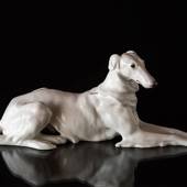 Barsoi liegend, Bing & Gröndahl Hund Figur Nr. 1811
