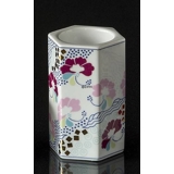 Teelichthalter, Weiß mit Blumen, Bing & Gröndahl Nr. 1827-5465