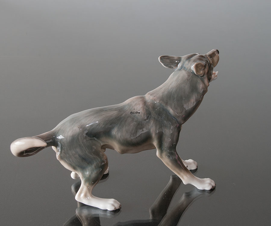 Deutscher Schäferhund, Bing & Gröndahl Hund Figur Nr. 1854