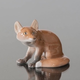 Fuchs, sitzend, 16cm, Bing & Gröndahl Figur nr. 1905
