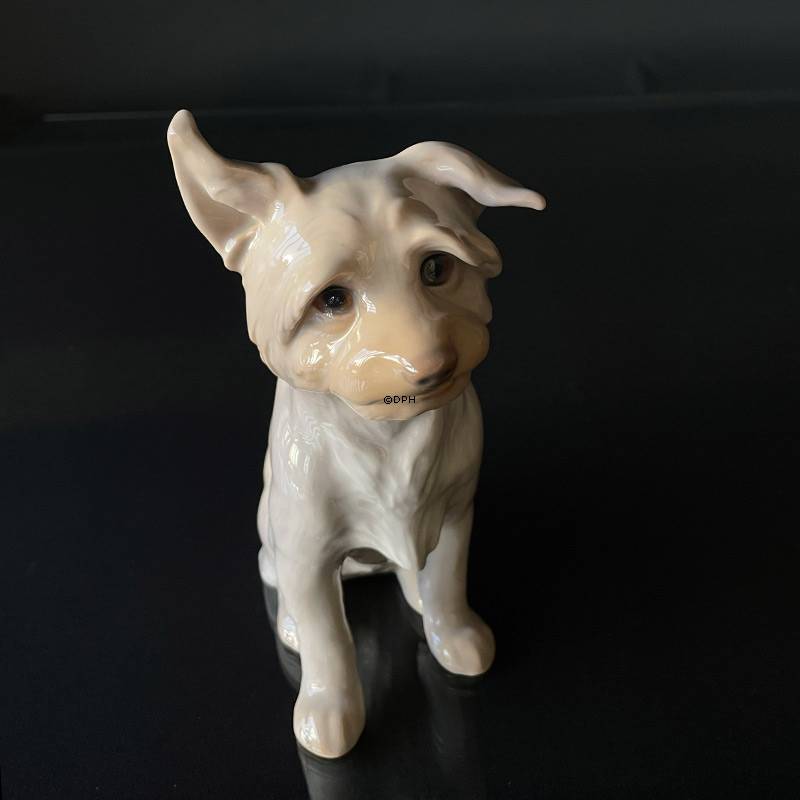 Cairn Terrier, sitzend, Bing & Gröndahl Hund Figur Nr. 1914