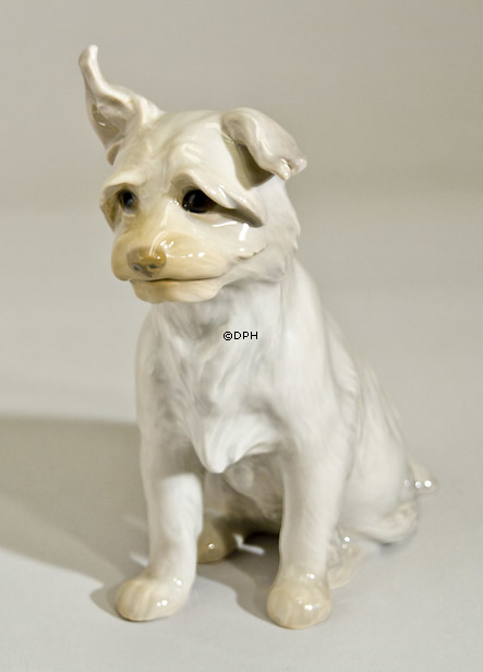 Cairn Terrier, sitzend, Bing & Gröndahl Hund Figur Nr. 1914