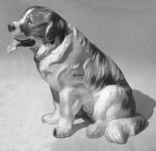 Bernhardiner, Bing & Gröndahl Hundefigur Nr. 1916