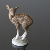 Kitz steht und schaut überrascht zur Seite, Bing & Gröndahl Figur Nr. 1929