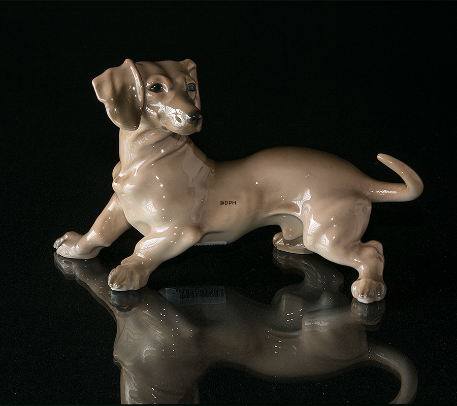 Dackel, Bing & Gröndahl Hundefigur nr. 1962
