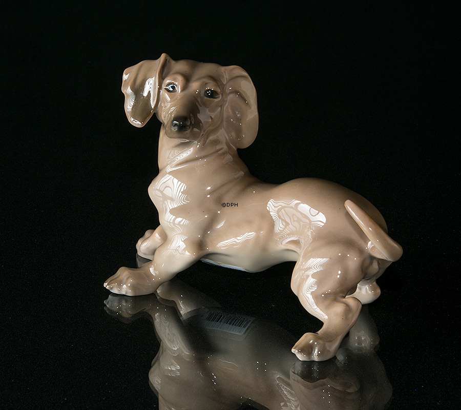 Dackel, Bing & Gröndahl Hundefigur nr. 1962