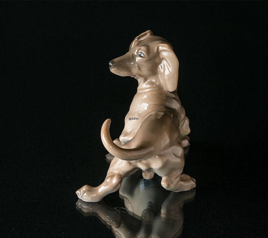 Dackel, Bing & Gröndahl Hundefigur nr. 1962