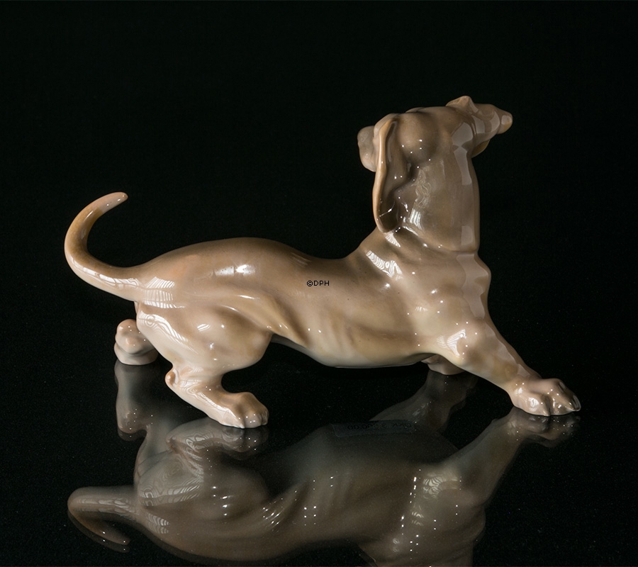 Dackel, Bing & Gröndahl Hundefigur nr. 1962