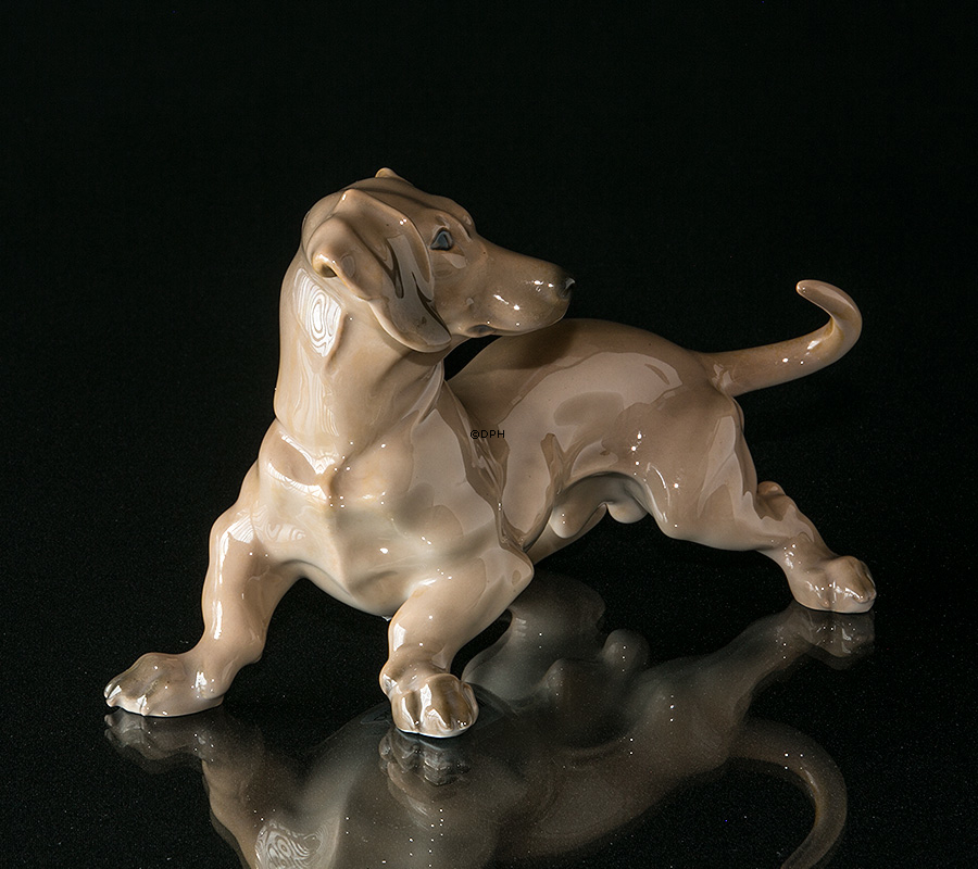 Dackel, Bing & Gröndahl Hundefigur nr. 1962